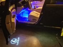 Interior Multi color LED's with remote and sound/music activation.  Also Lexus door lights