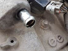 This is fitting #2 on valve cover.SEE THIS IS THE PROBLEM THERE IS NO PCV VALVE HERE.MOST OF OTHER CARS HAVE PCV VALVE HERE ,EVEN OUR LEXUS RX 450H HAS PCV VALVE HERE,BUT NOT LEXUS ES 300H.