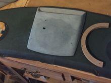 Rear cover was nasty and falling apart.  Not sure how they got a burn hole in the speaker cover.