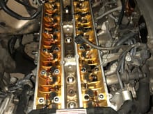 Cams out, ready to unbolt the head and do a gasket and studs. The service guide is extremely easy to follow. http://www.2jz.se/application/files/3314/3781/4782/HeadRemoval.pdf