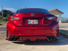 Rear diffuser is now black
