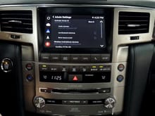 Android Auto connection page