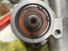 This is a seal on a bearing. Not the seal that seals the power steering fluid! 