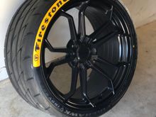 Added inverted tire decals to my new INDY500 tires 