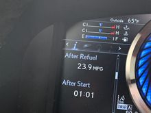 It’s only a 100 miles into the tank but going on a casual drive from the OC to San Diego yields decent mpg. ECO 80-85
