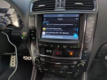 VLine Web Radio Interface in Lexus Stereo
