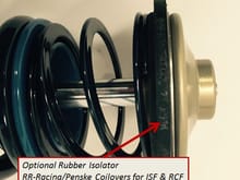 Optional rubber coil spring isolator