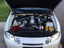 When I was running the intake tube, now running the Velocity stack with filter.