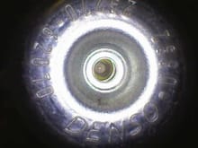 This is what my fuel pressure damper looks like with a boroscope camera up close.