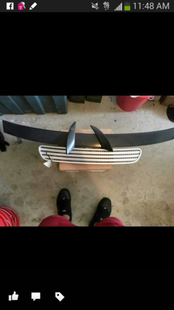 Grill for hood, 3 piece spoiler,  and I have Aristo motorized folding mirrors which is going to get some custom work