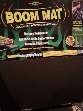 4mm Boom Mat sold in 12.5" X 24" sections