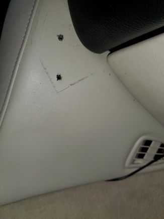 Any suggestions to cover these 2 screw holes???