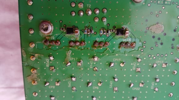 The spot that is missing the conformal coating is the 4 diodes. 