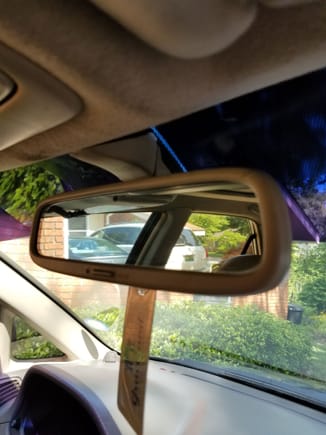 Replaced the trim piece above the mirror. 