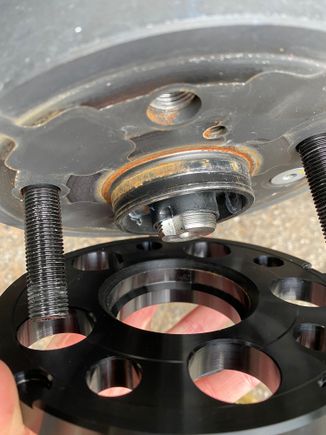 You can the the step inside the spacer here. 