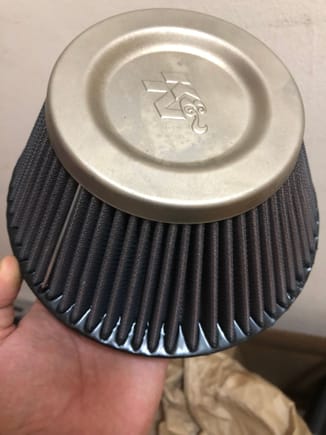 This is the new intake filter with less than 300miles.