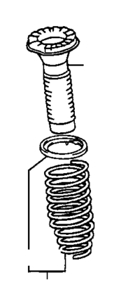 The extra insulator or plate appears to contour to the coil spring end to prevent extruding the upper bellows/insulator .
