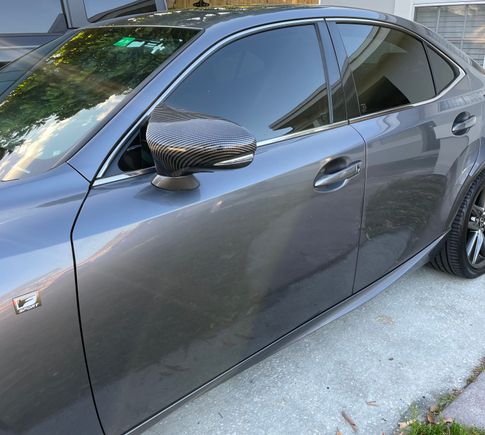 Added Side Mirror Covers Side view.