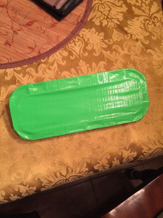 And outside.. Again dont worry about the color of tape you use.. Nobody can see it