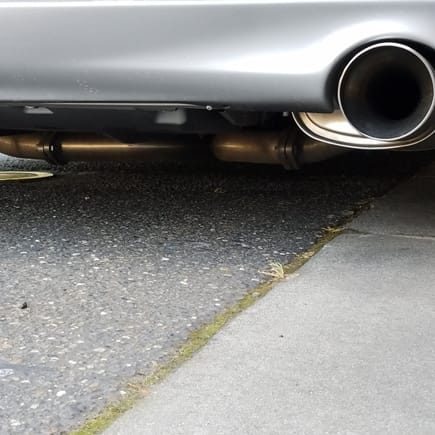 My drop for further reference. Barely even an inch of clearance between my exhaust and the ground.