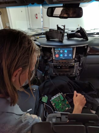 Testing VLine Connected Car System in Lexus