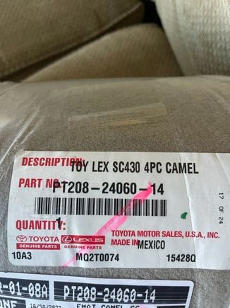 Label says CAMEL but it is ECRU