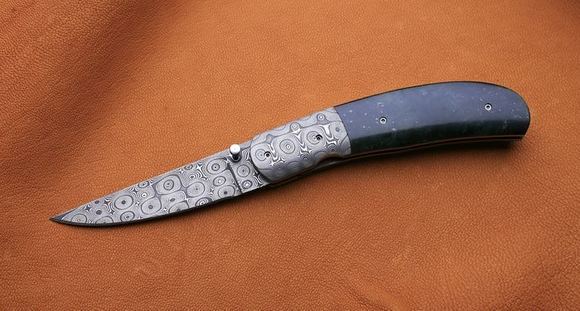 M. Fong stone handled knife