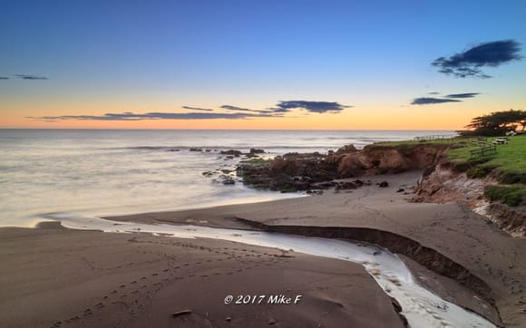 Moonstone Beach blue hour