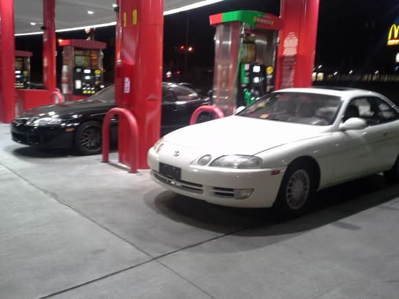 92 sc300 5 spd on right (white) next to my brothers 96 sc300