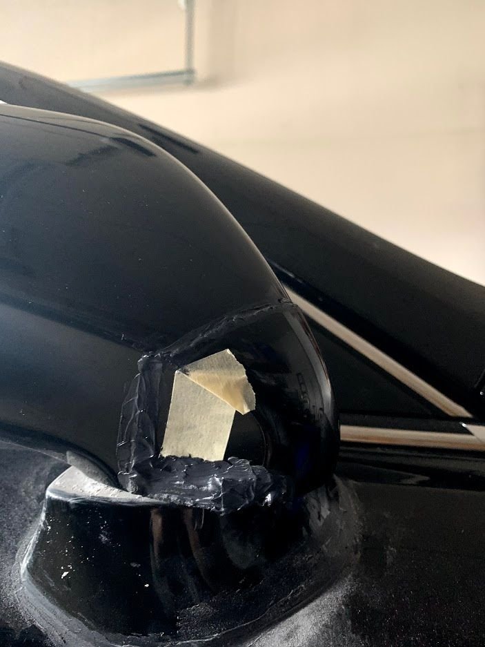 Corroded Side Mirrors Pushing Out & Cracking Plastic Housing