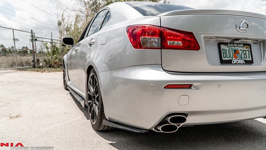 Exterior Body Parts - Lexus IS-F Rear lip spats diffuser. - New - 2008 to 2014 Lexus IS F - Miami, FL 33186, United States