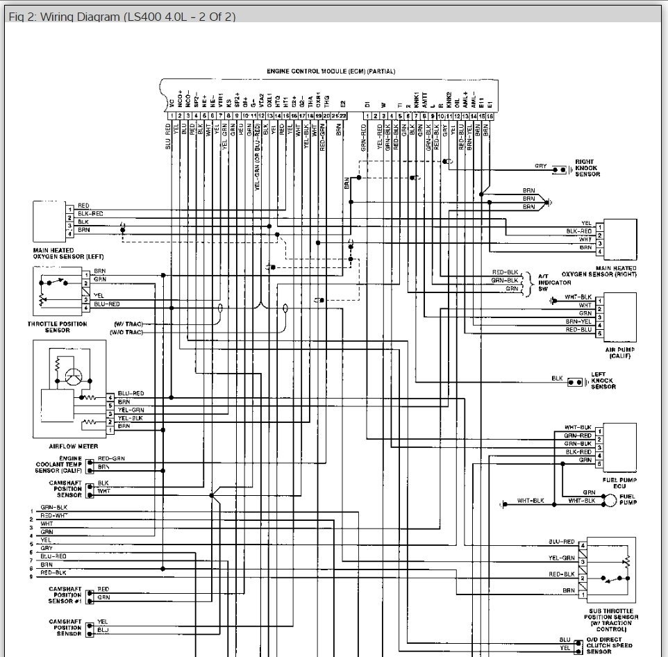 1993 Ls400 Wiring Diagram