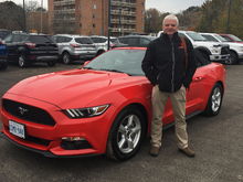 Happy day, picking up the new Mustang