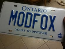 What's a custom car without vanity plates :) I was surprised it was available due to the number of modular powered fox's around.