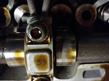 Damaged exhaust lobe 2