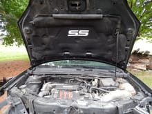 &quot;SS&quot; Underhood Liner: $30
Eaton LSJ Supercharger (w/ pulleys and belts): $600
Stock Hood (w/ hinges and hydraulic): $80
(Engine has cracked cylinder head -- priced $600 to replace)