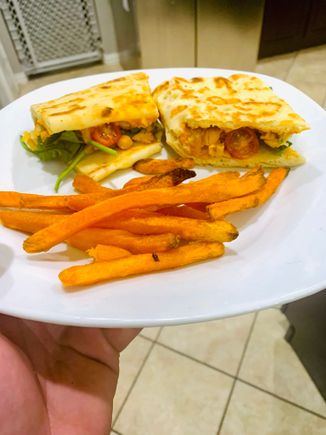 Buffalo chickpea wraps