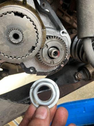 The nut walked itself off somehow
