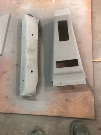 Primed front rad support and console