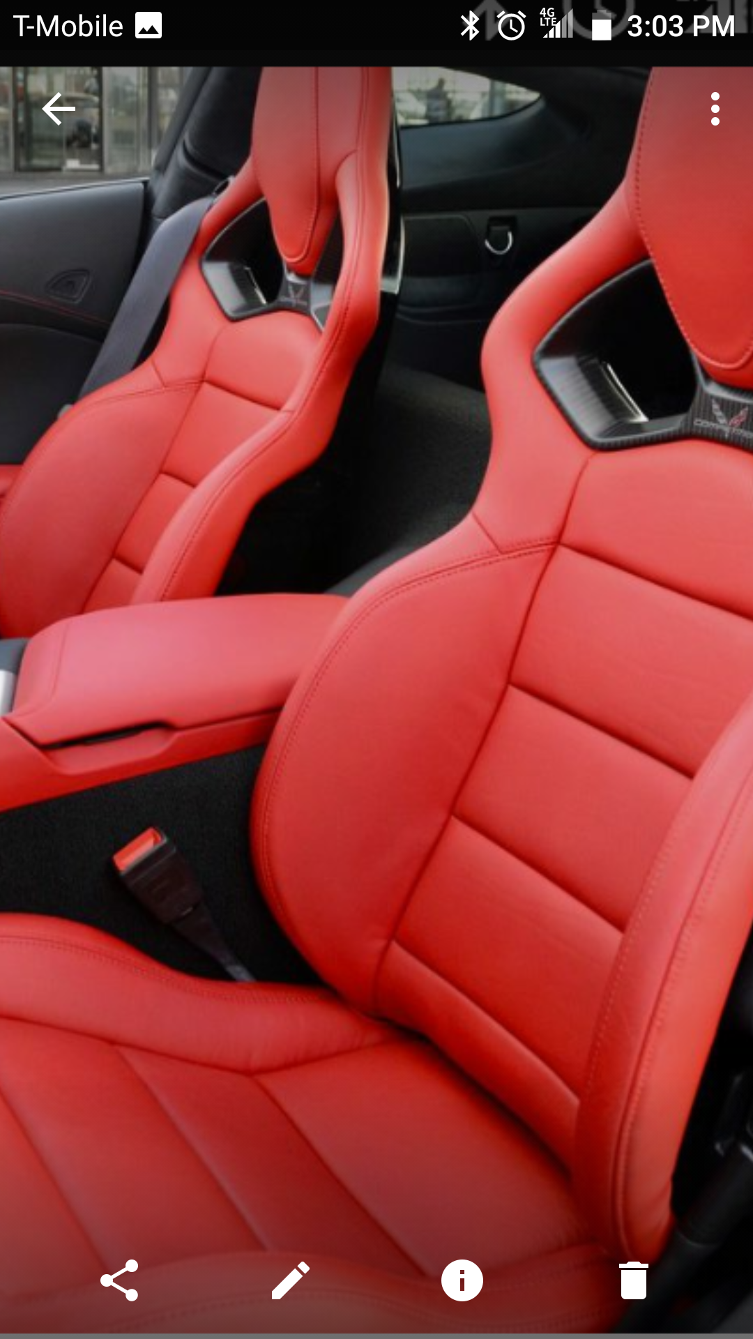 FS (For Sale) C7 z06 adrenaline red competition seats for sale&trade