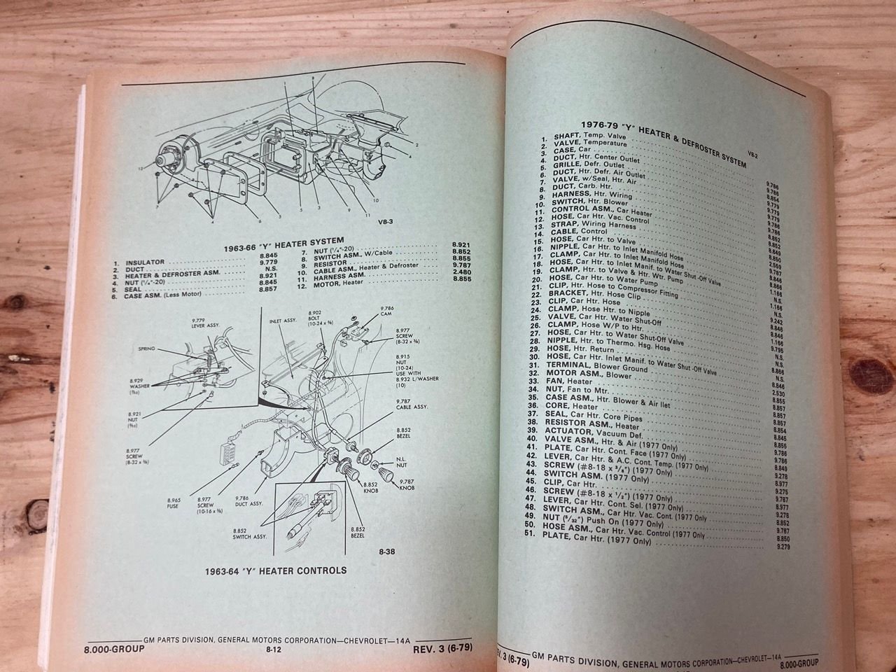 FS (For Sale) Chevrolet Corvette Parts Catalog and Illustration Catalog