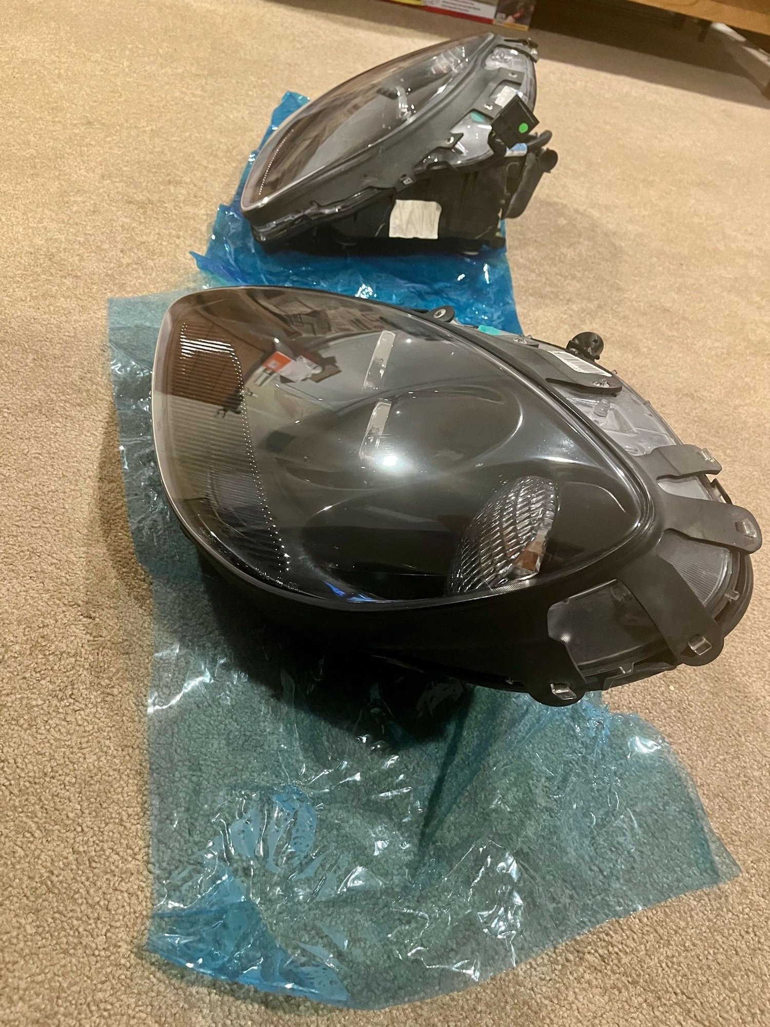 FS (For Sale) OEM Black Headlights with upgraded bulbs DFW, Texas