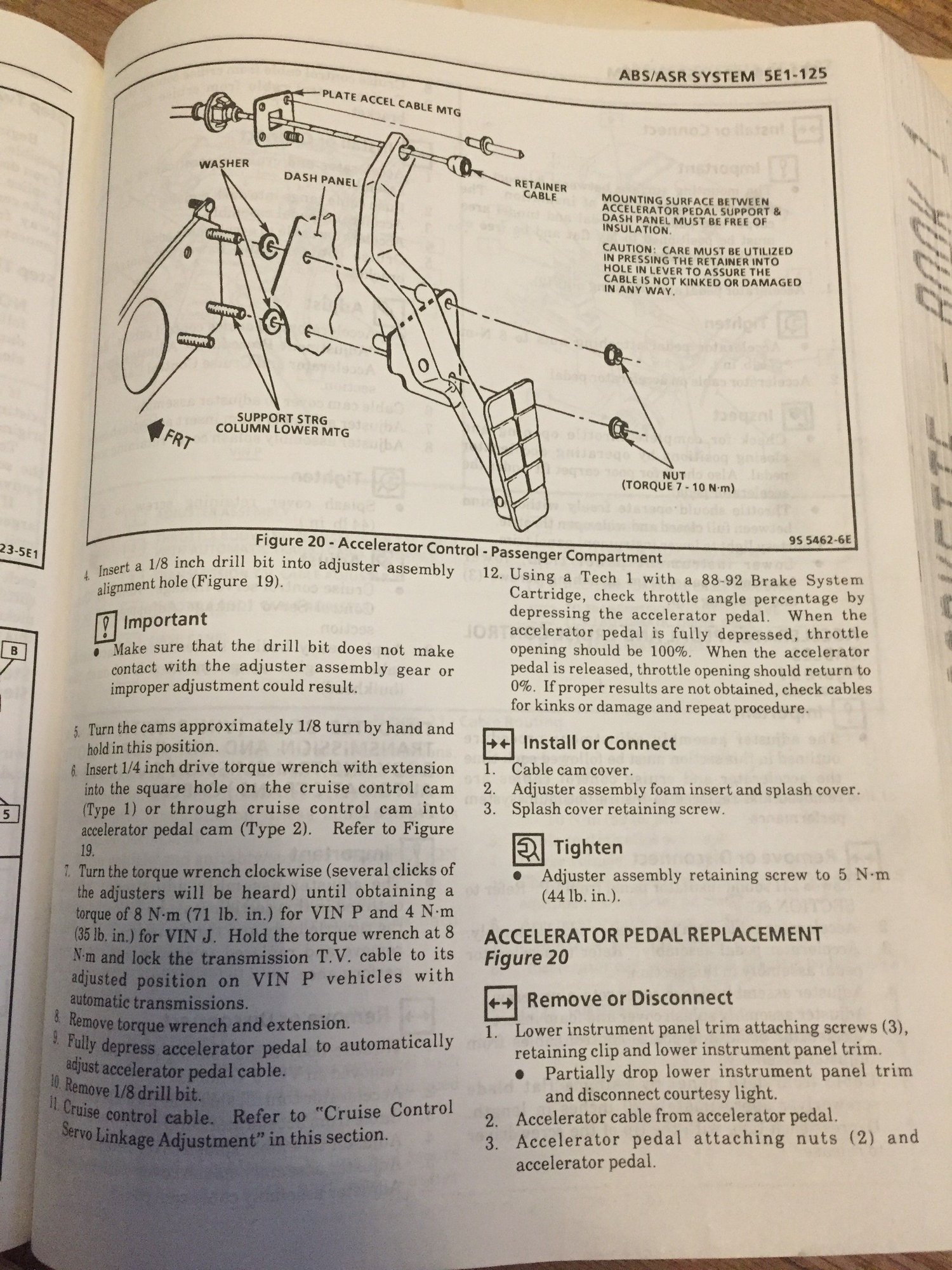 Correct Throttle cable adjustment procedure? CorvetteForum