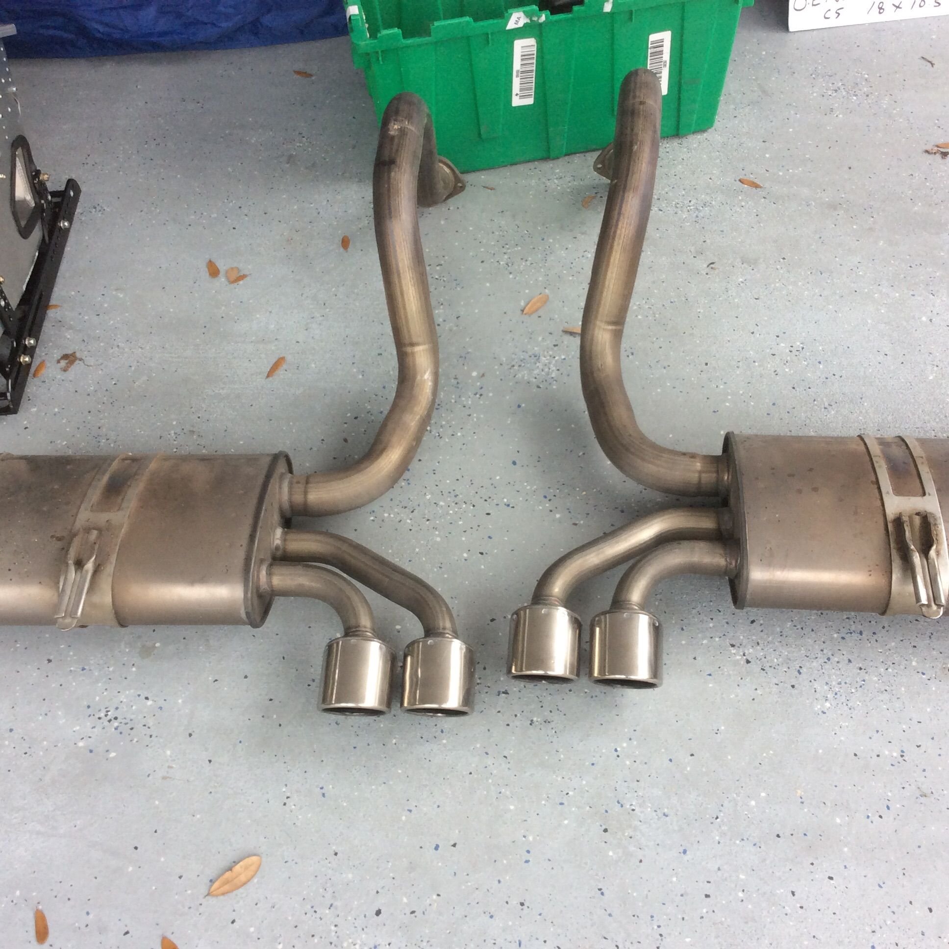 FS (For Sale) Titanium Mufflers CorvetteForum Chevrolet Corvette