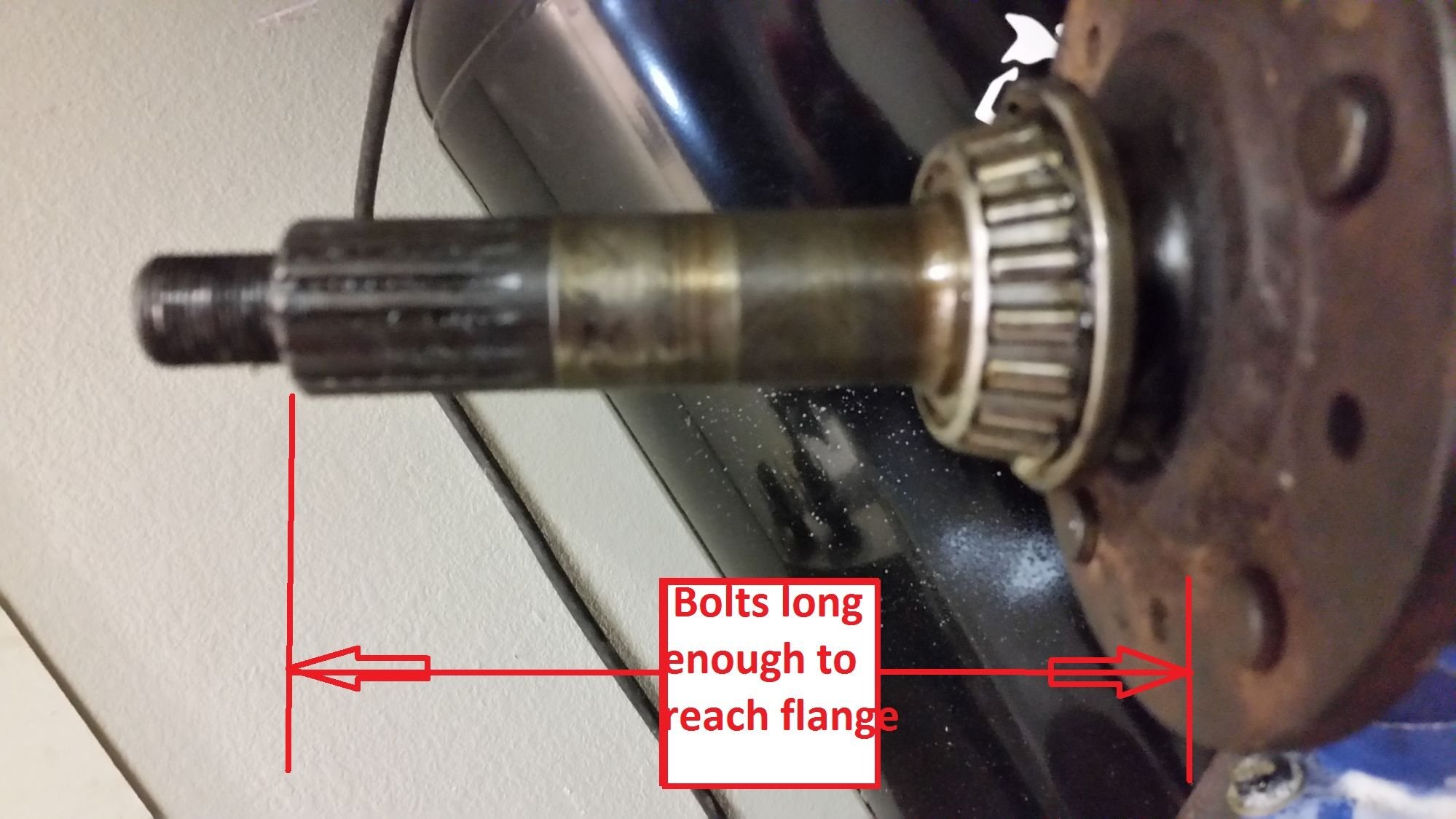 Wheel bearing stuck on shaft