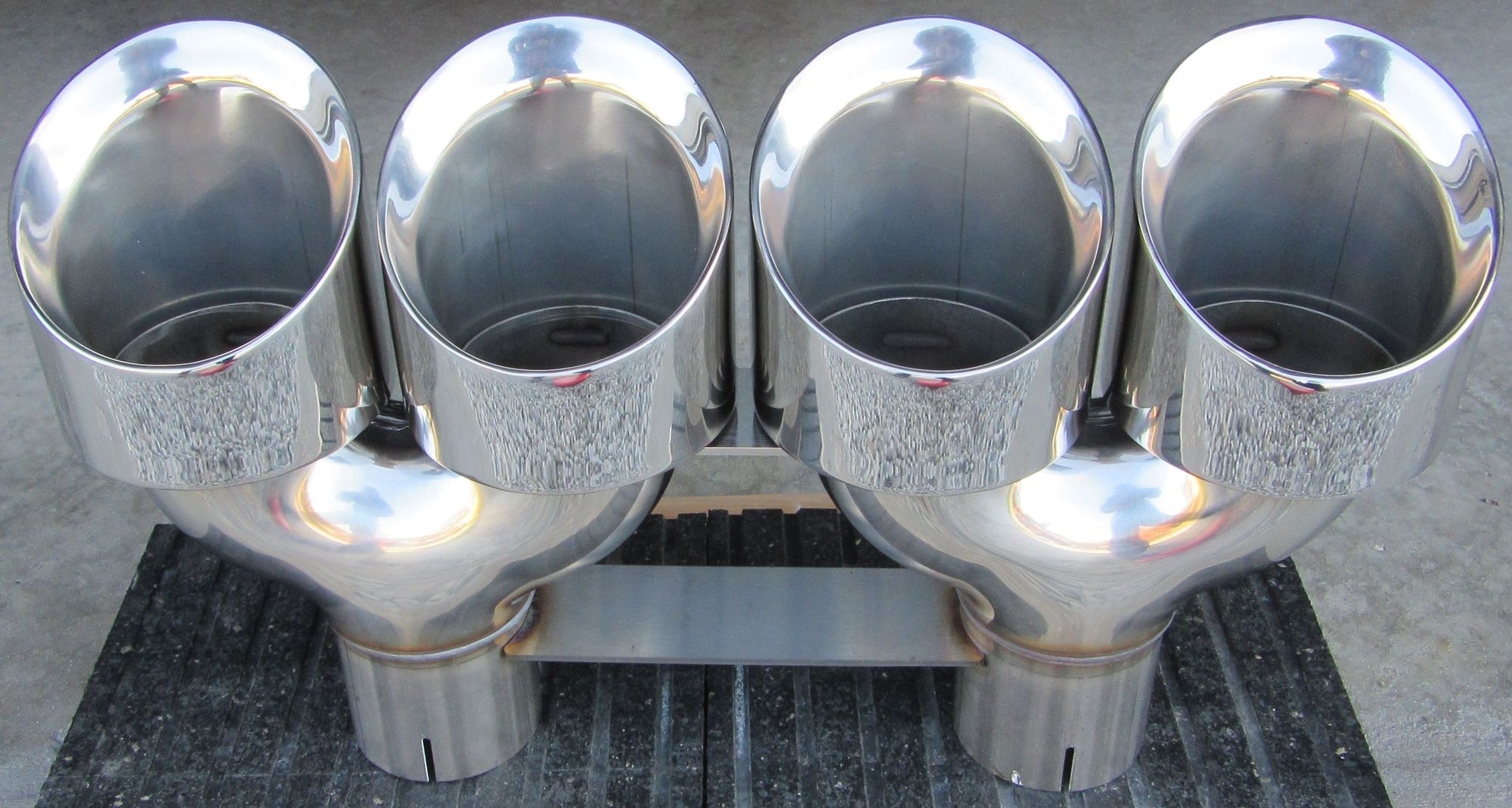 C7 Muffler Delete with Custom 4.5" Quads CorvetteForum Chevrolet