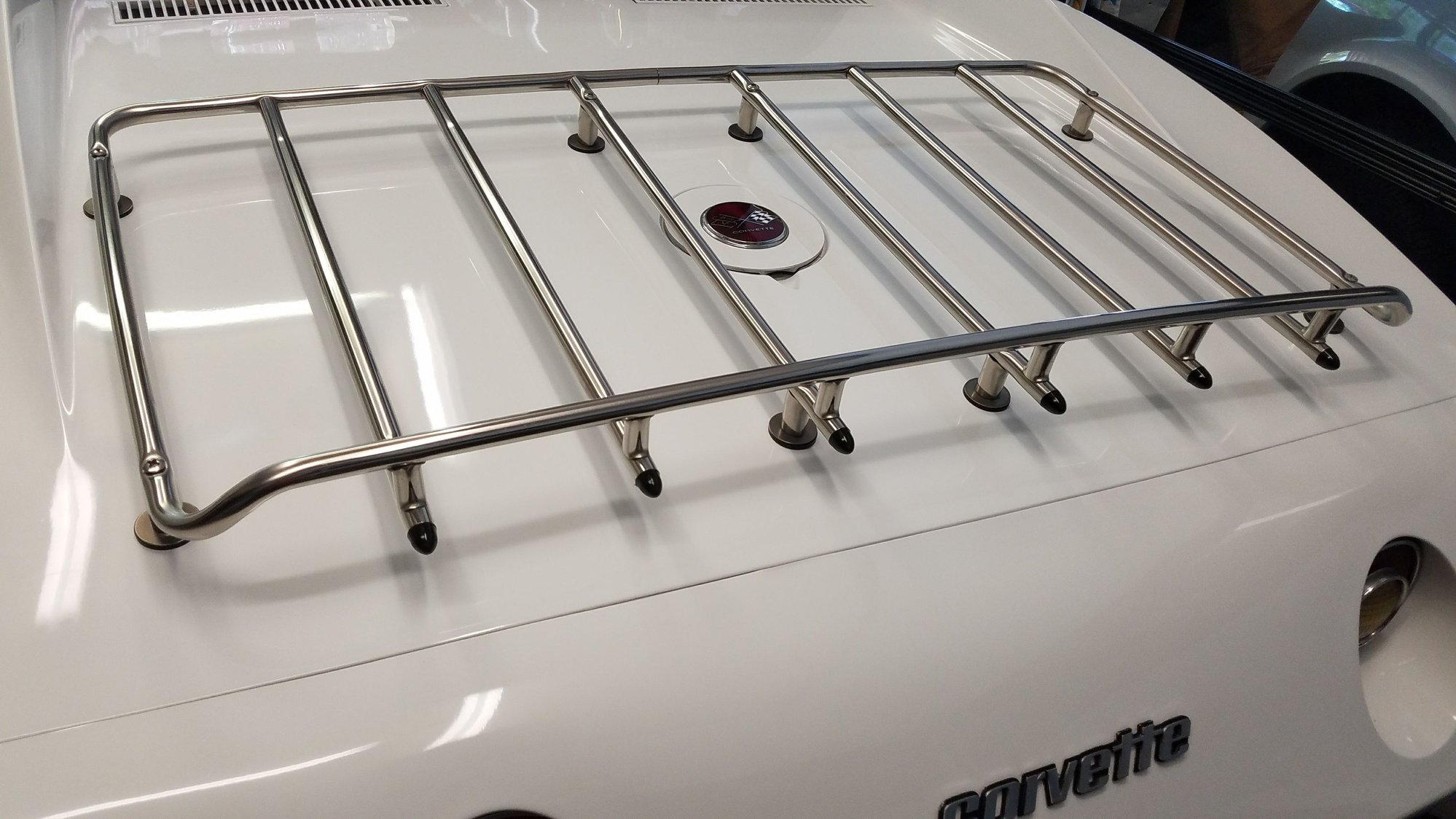 Luggage rack placement 1975 CorvetteForum Chevrolet Corvette Forum