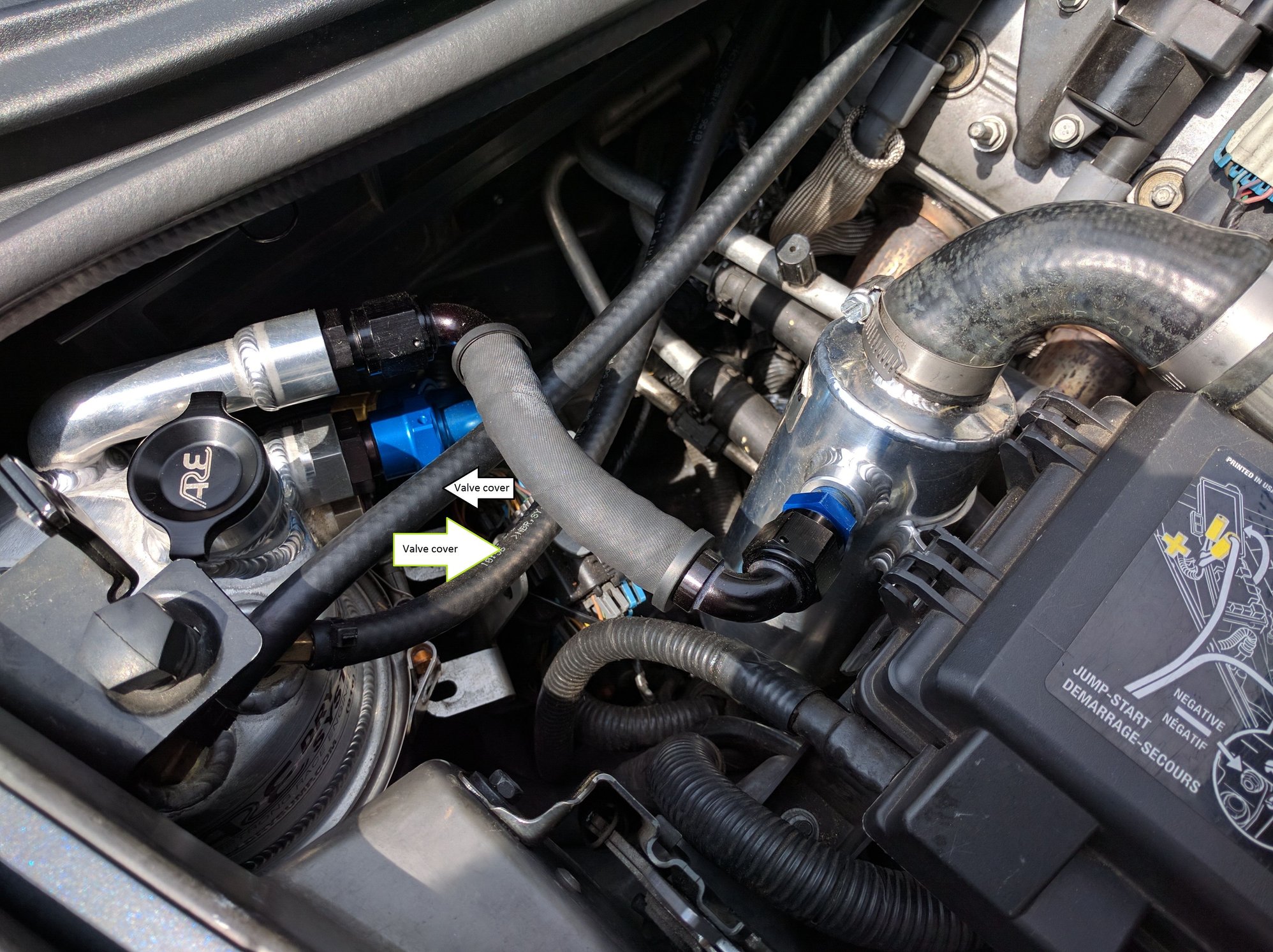 Z06 Correct PCV setup with ARE dry sump+catch can? CorvetteForum Chevrolet Corvette Forum