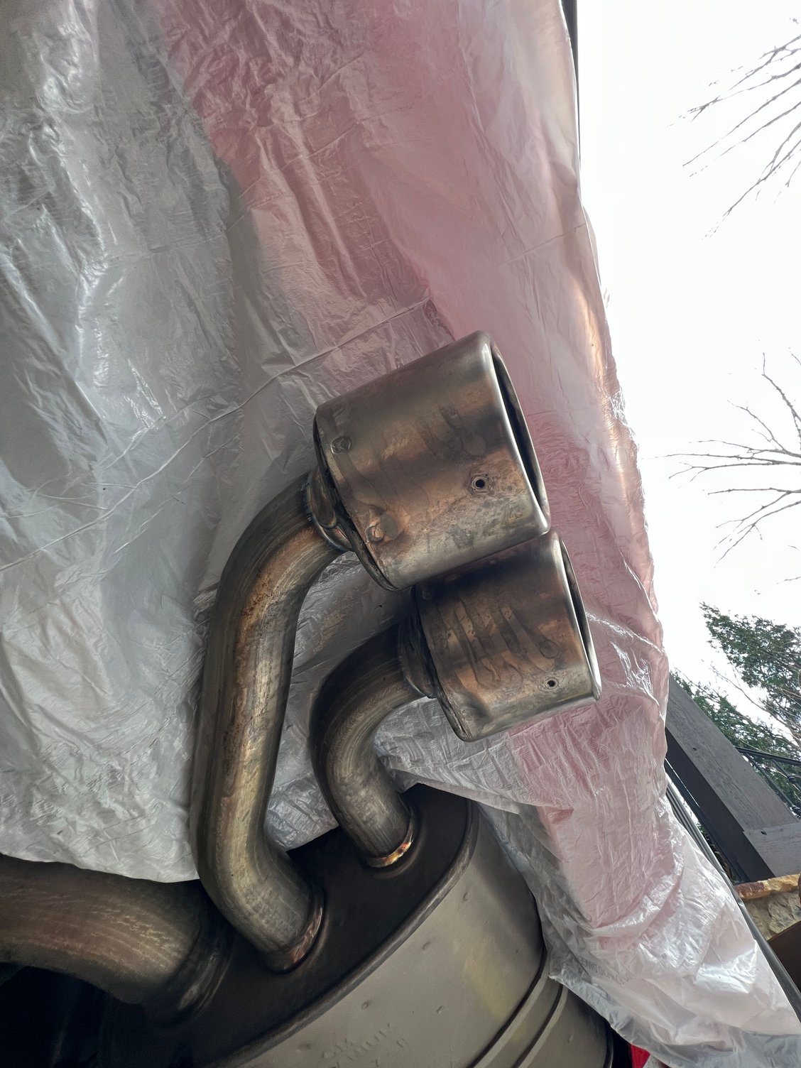 Spray painting exhaust tips CorvetteForum Chevrolet Corvette Forum