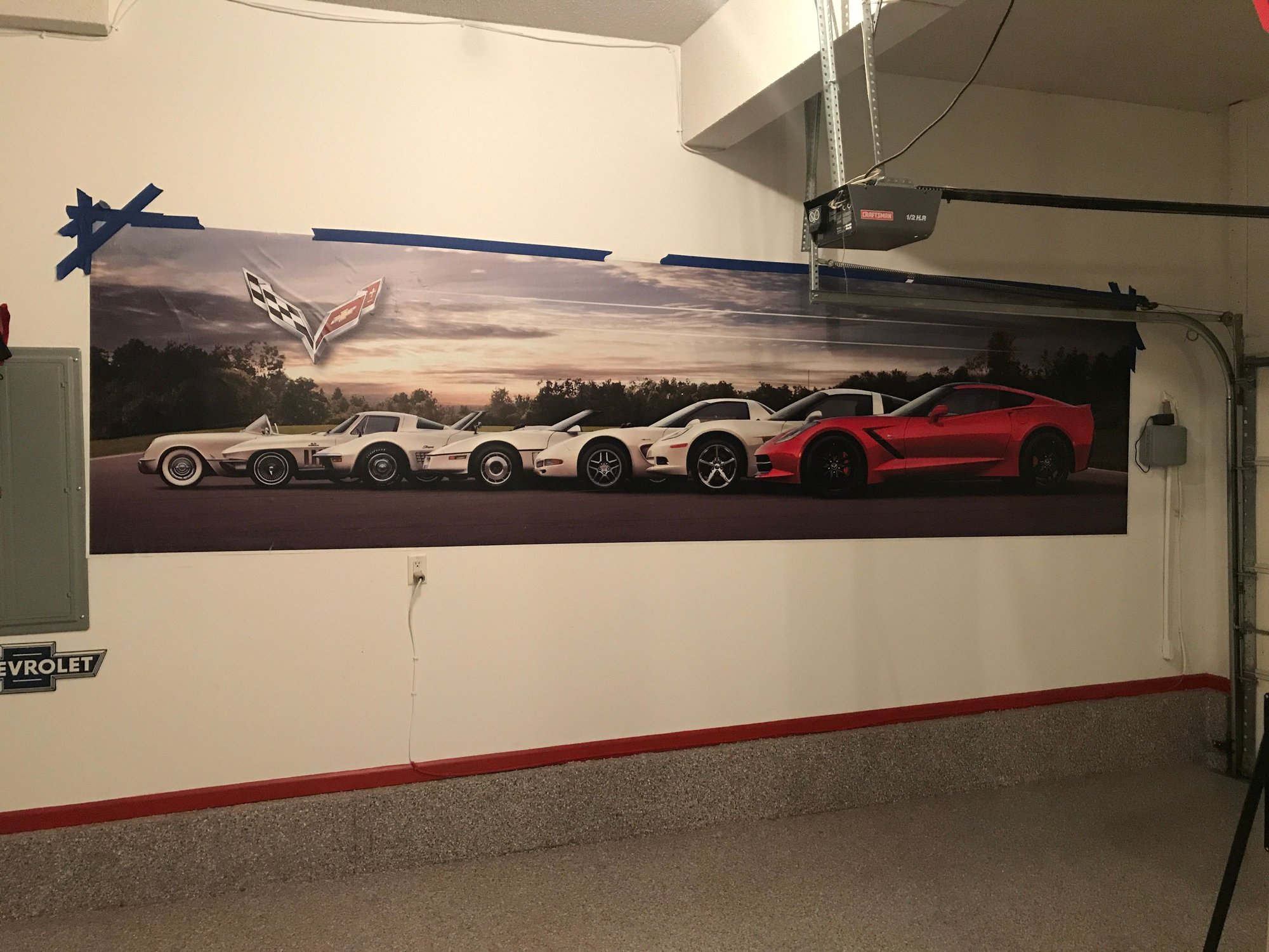 The ultimate garage wall art! CorvetteForum Chevrolet Corvette